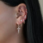 Iconic ear stud - Plaqué or rose