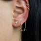Iconic ear stud - Plaqué or jaune