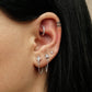 Trinity ear stud - Argent 925