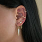 Iconic ear stud - Plaqué or jaune