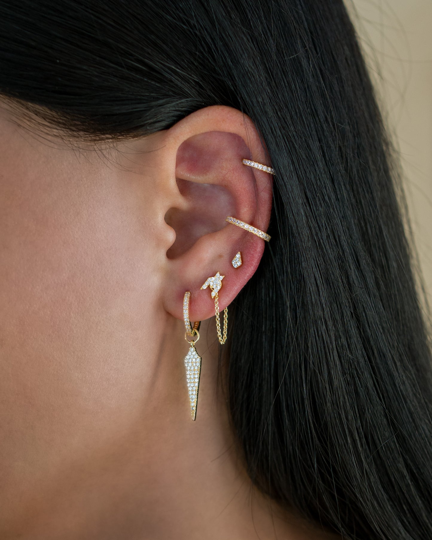 Conch Earcuff - Plaqué or jaune