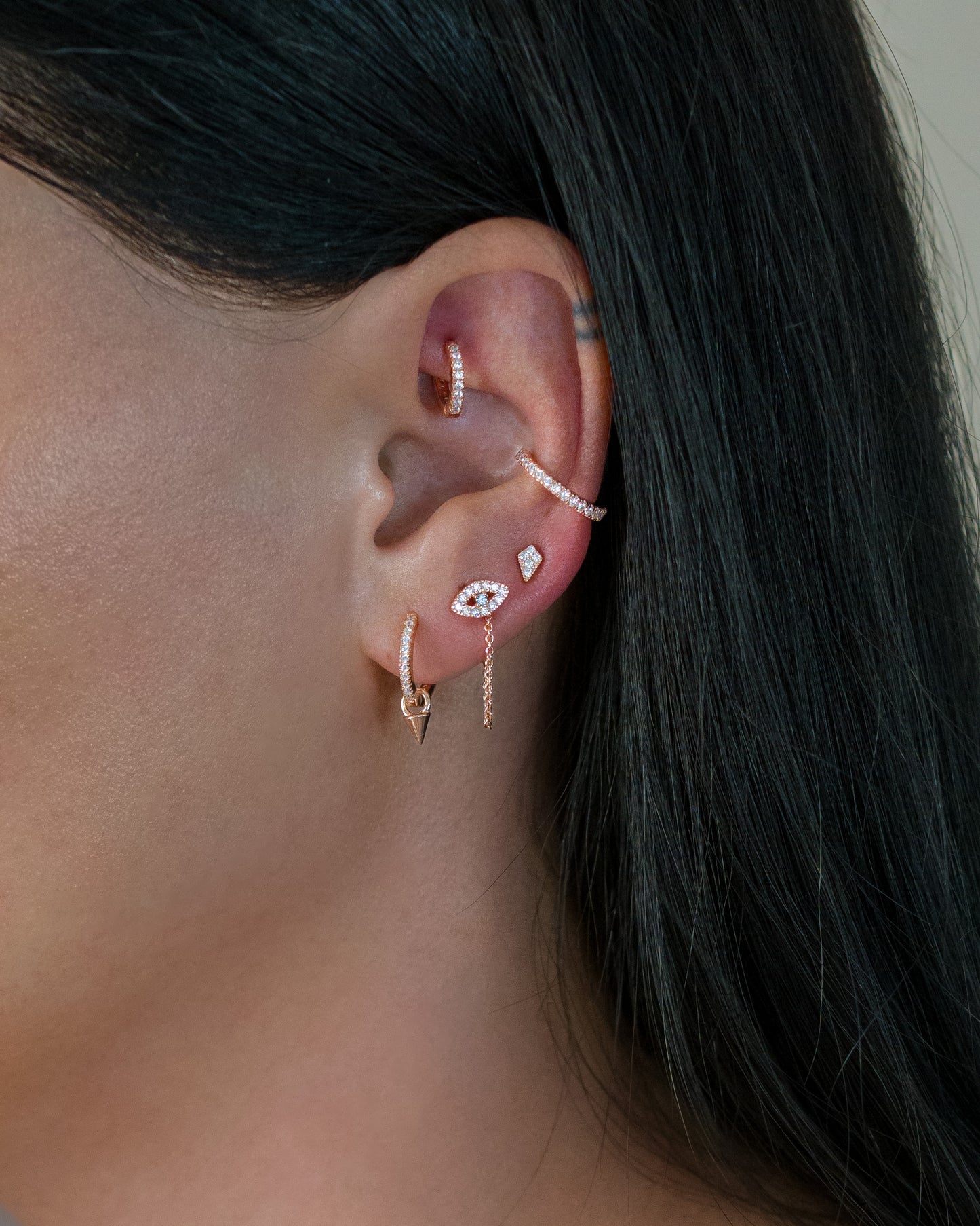 Conch Earcuff - Plaqué or rose