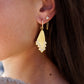 Trinity ear stud - Plaqué or jaune