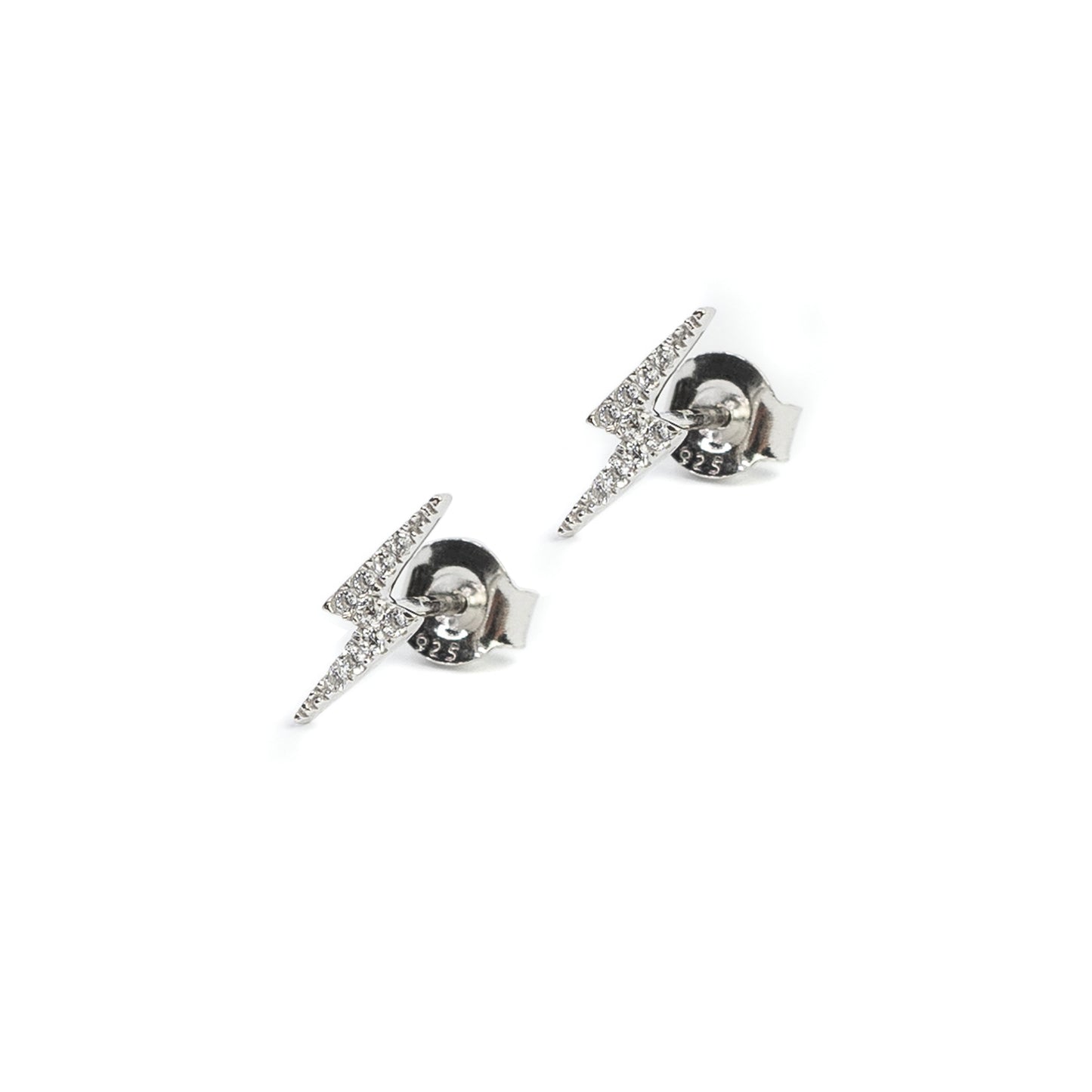 Lightning ear stud - Argent 925