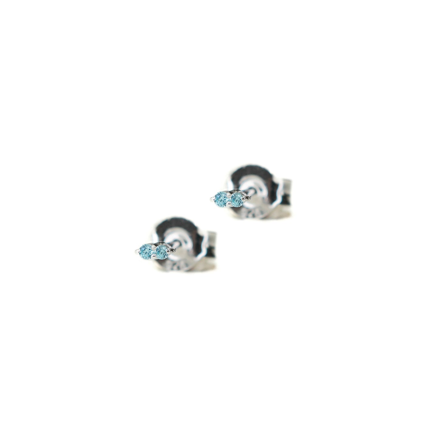 Twiny ear stud - Argent 925