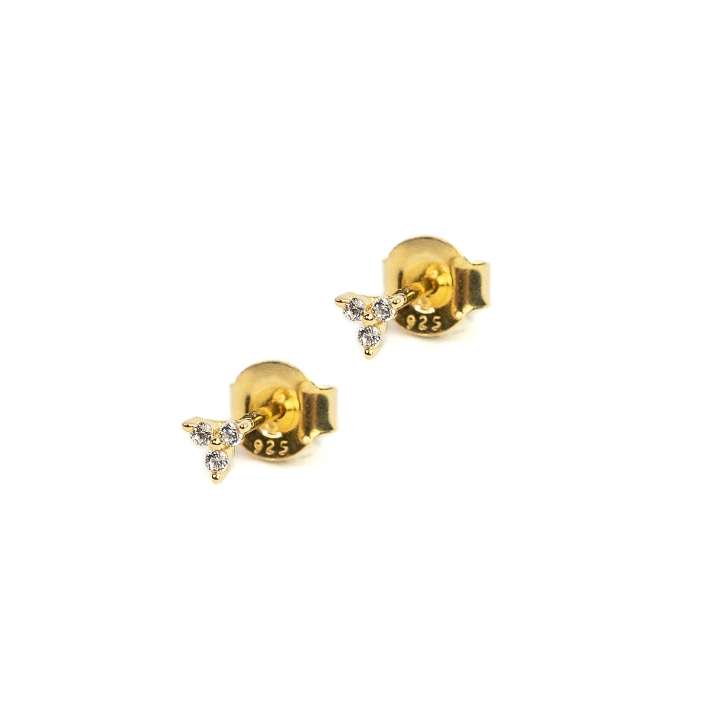 Trinity baby ear stud - Plaqué or jaune