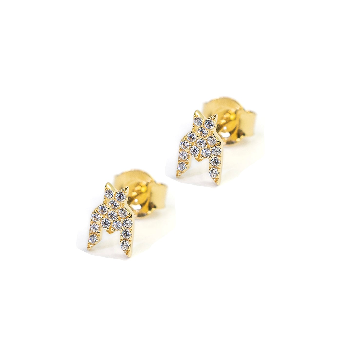 Iconic ear stud - Plaqué or jaune