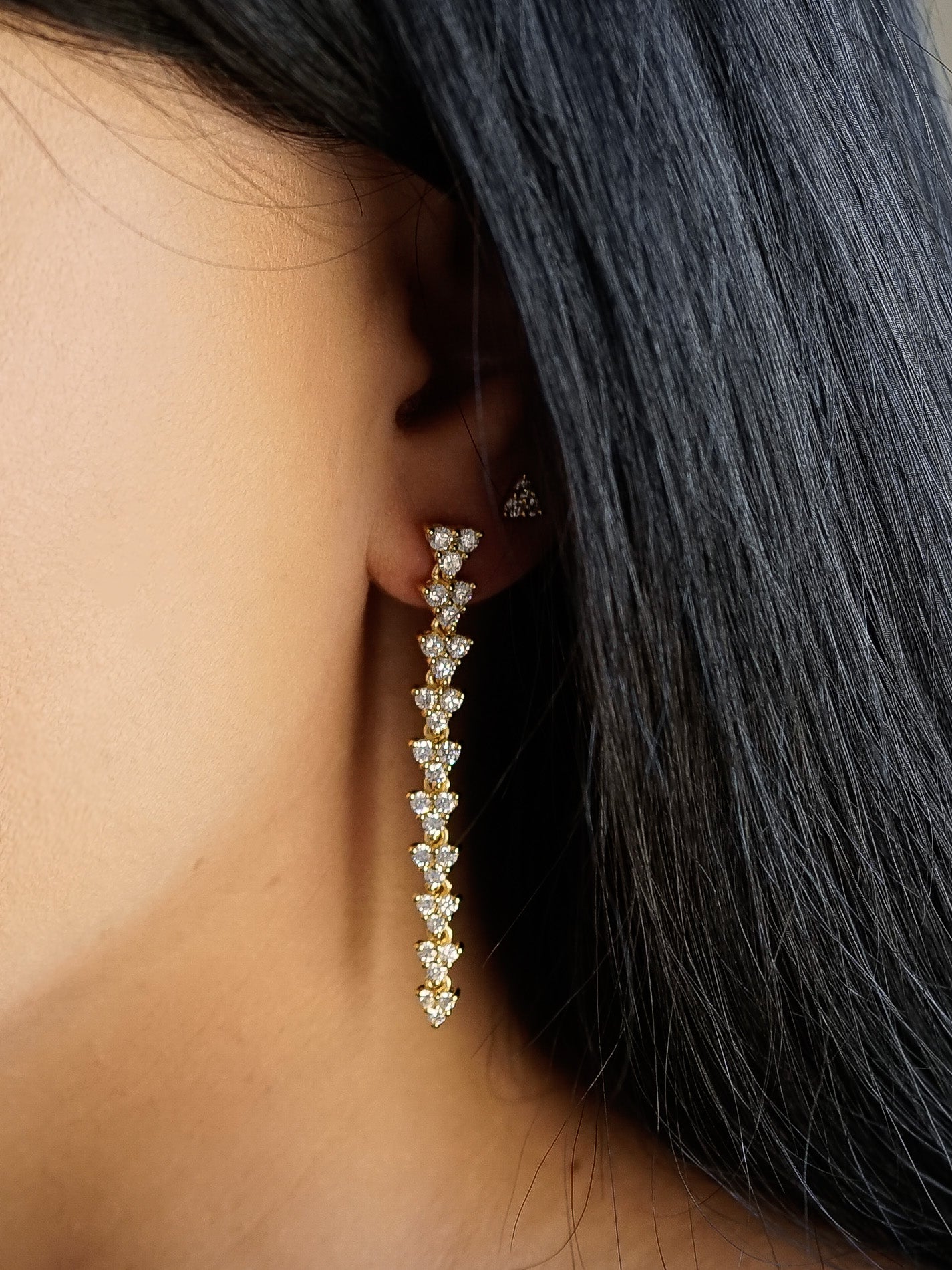 Successful earring - Plaqué or jaune